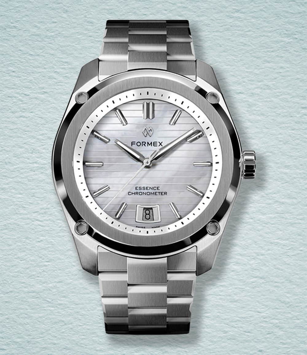 Formex Watch Nacre (MOP) Formex Essence 39 Automatic Chronometer Stone Dial Watch Series