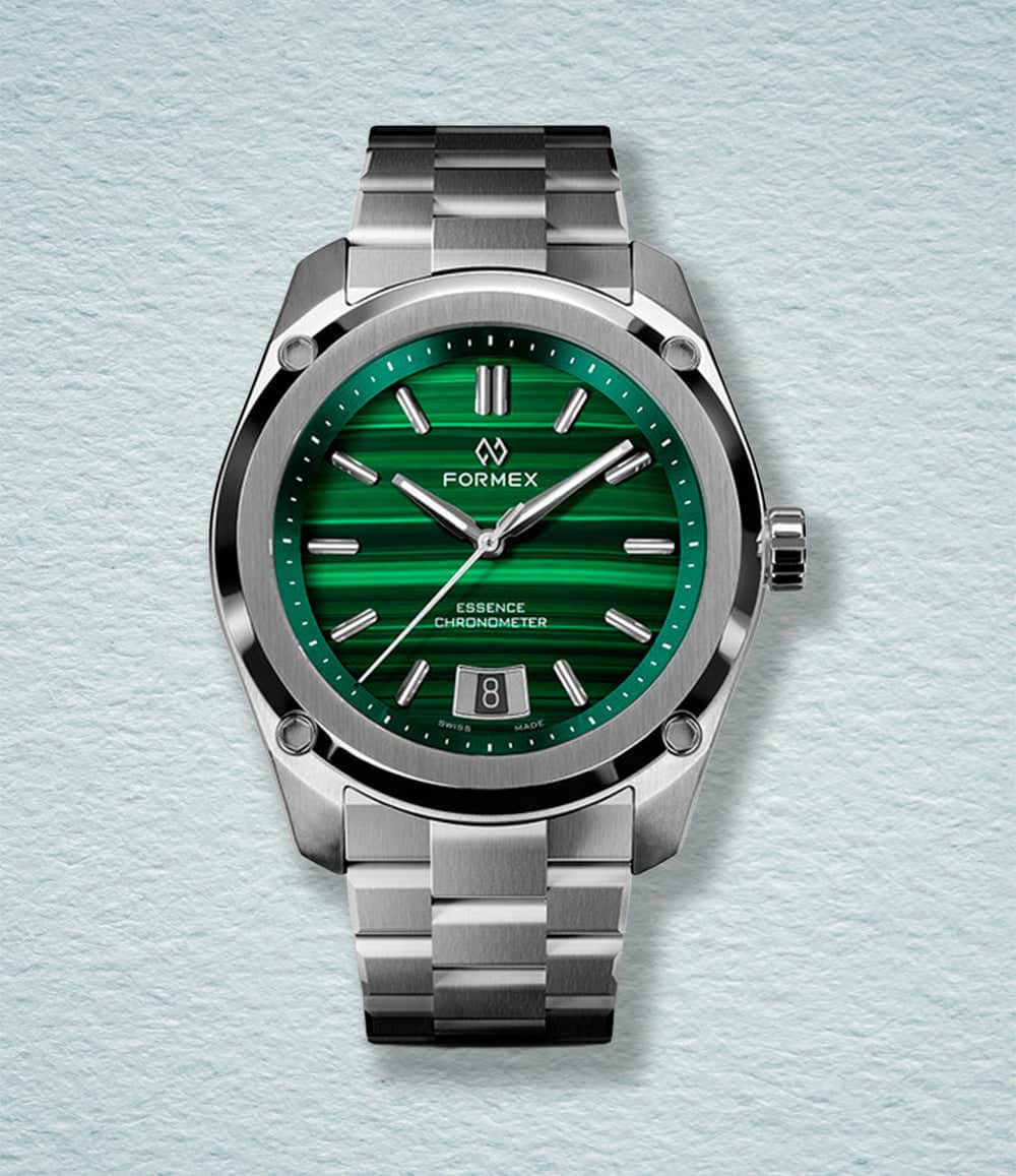 Formex Watch Malachite Formex Essence 39 Automatic Chronometer Stone Dial Watch Series