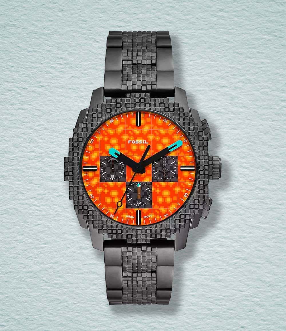 Fossil Watch The Nether Minecraft x Fossil Limited-Edition Chronograph Watch