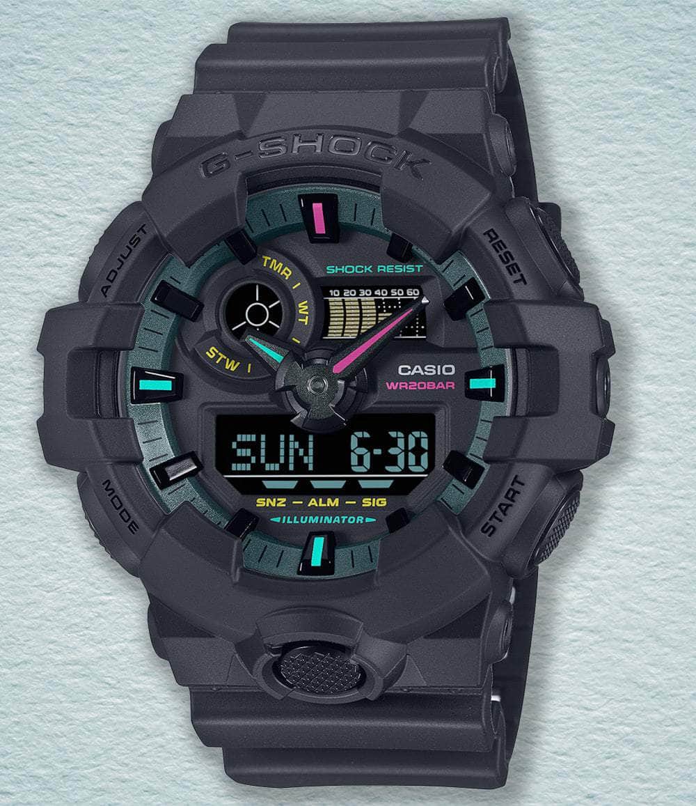 G-Shock Watch GA700MF-1a Multi-Fluorescent