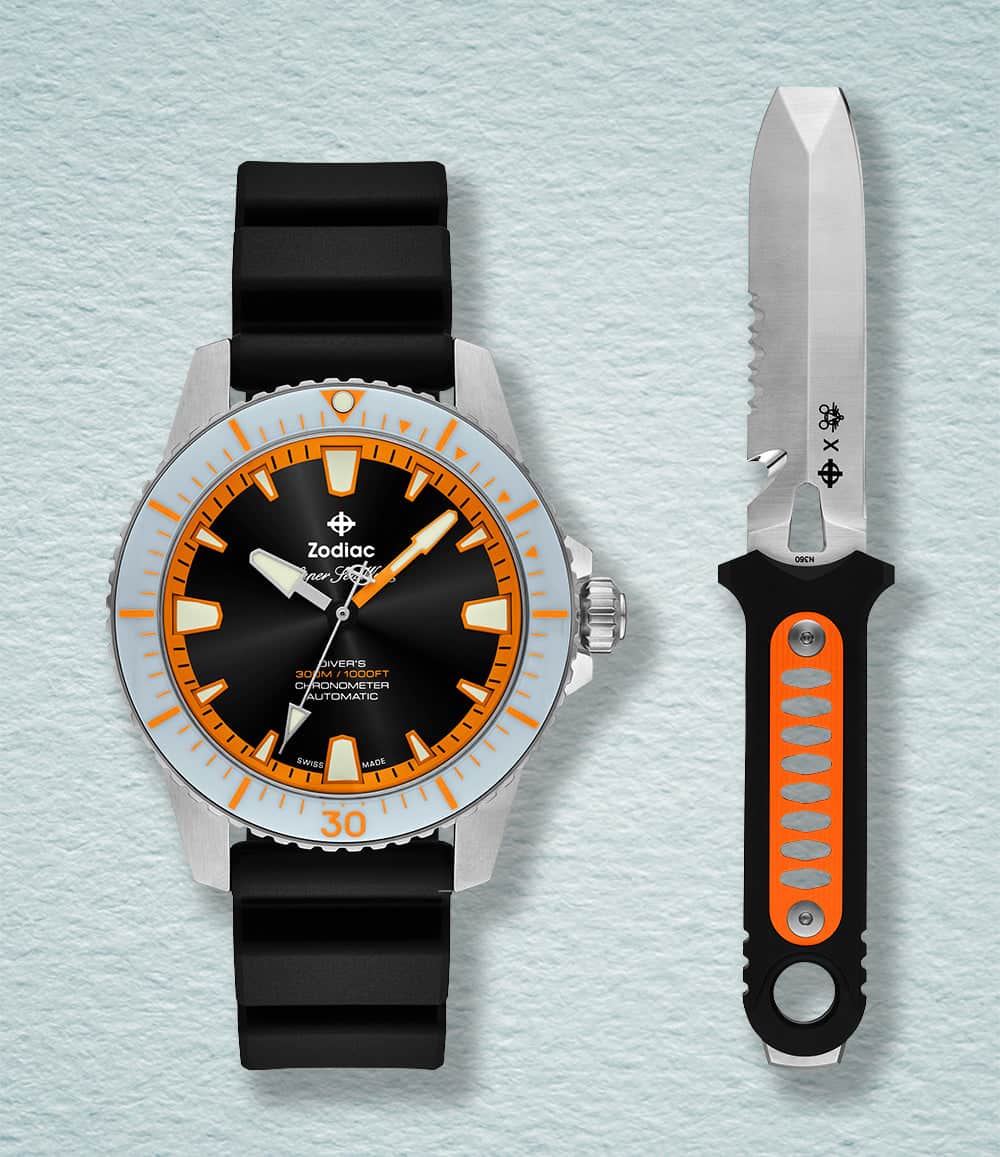 Zodiac Watch Zodiac x GiantMouse Super Sea Wolf Pro-Diver Watch Set