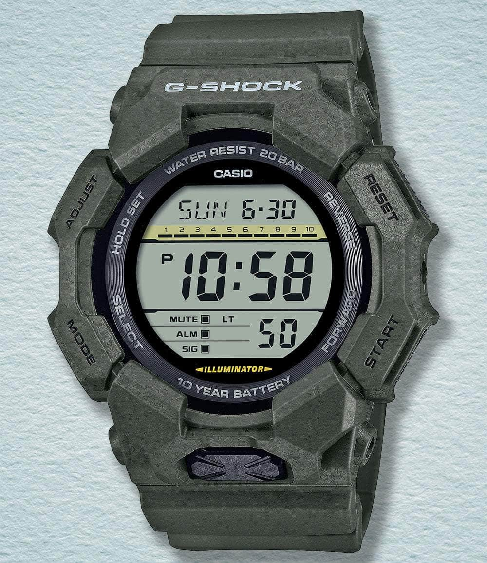 G-SHOCK Watch Green Rugged Digital Basic