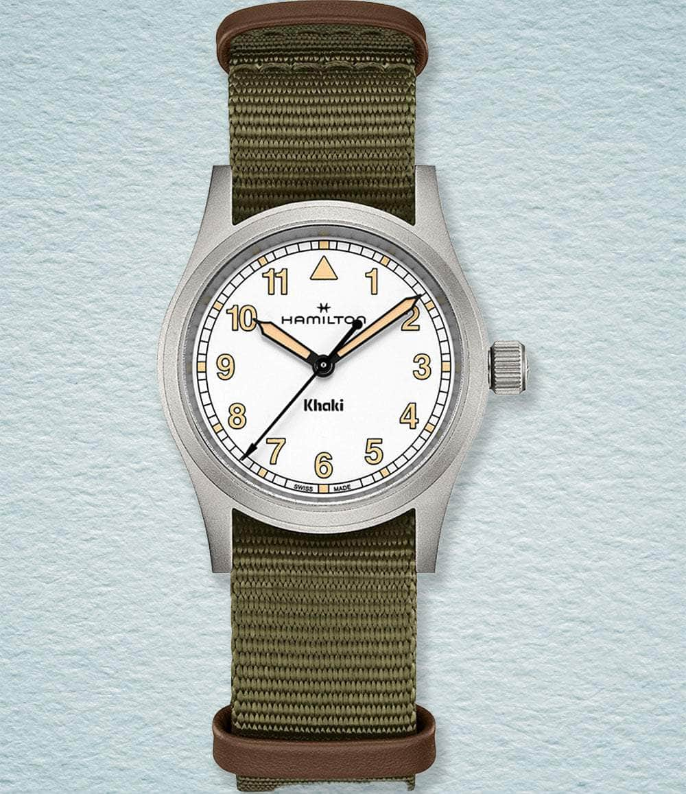 Hamilton Watch White Khaki Field Quartz 38mm