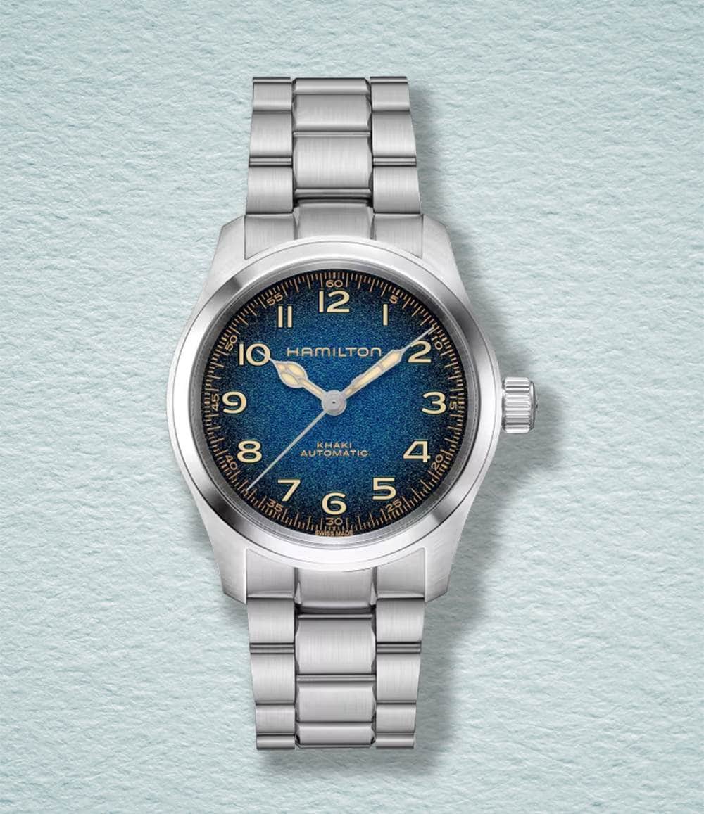 Hamilton Watch Bracelet Khaki Field Murph 38mm Blue