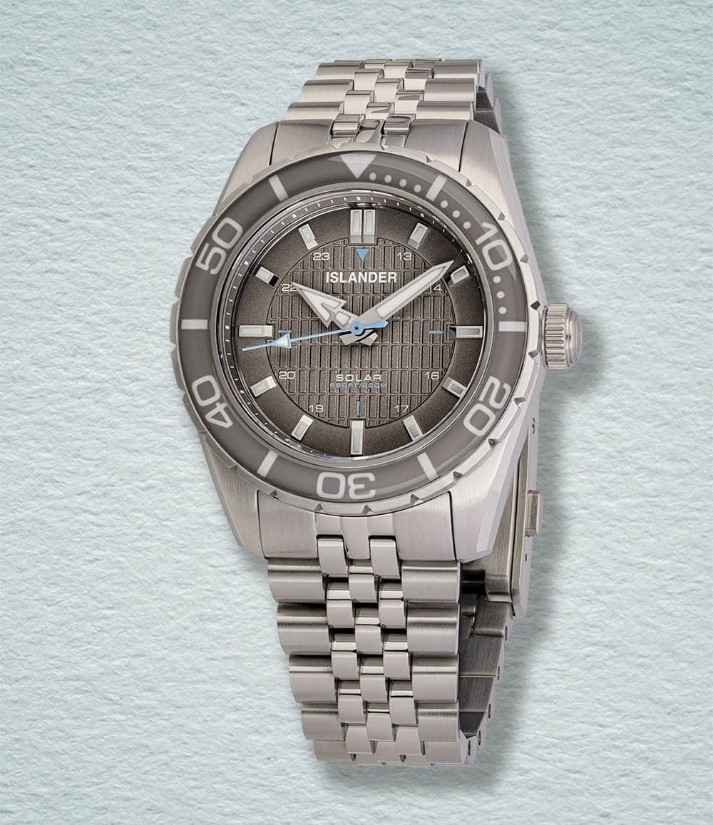 Islander Watch Grey Islander Saltaire 38mm Solar Dive Watch