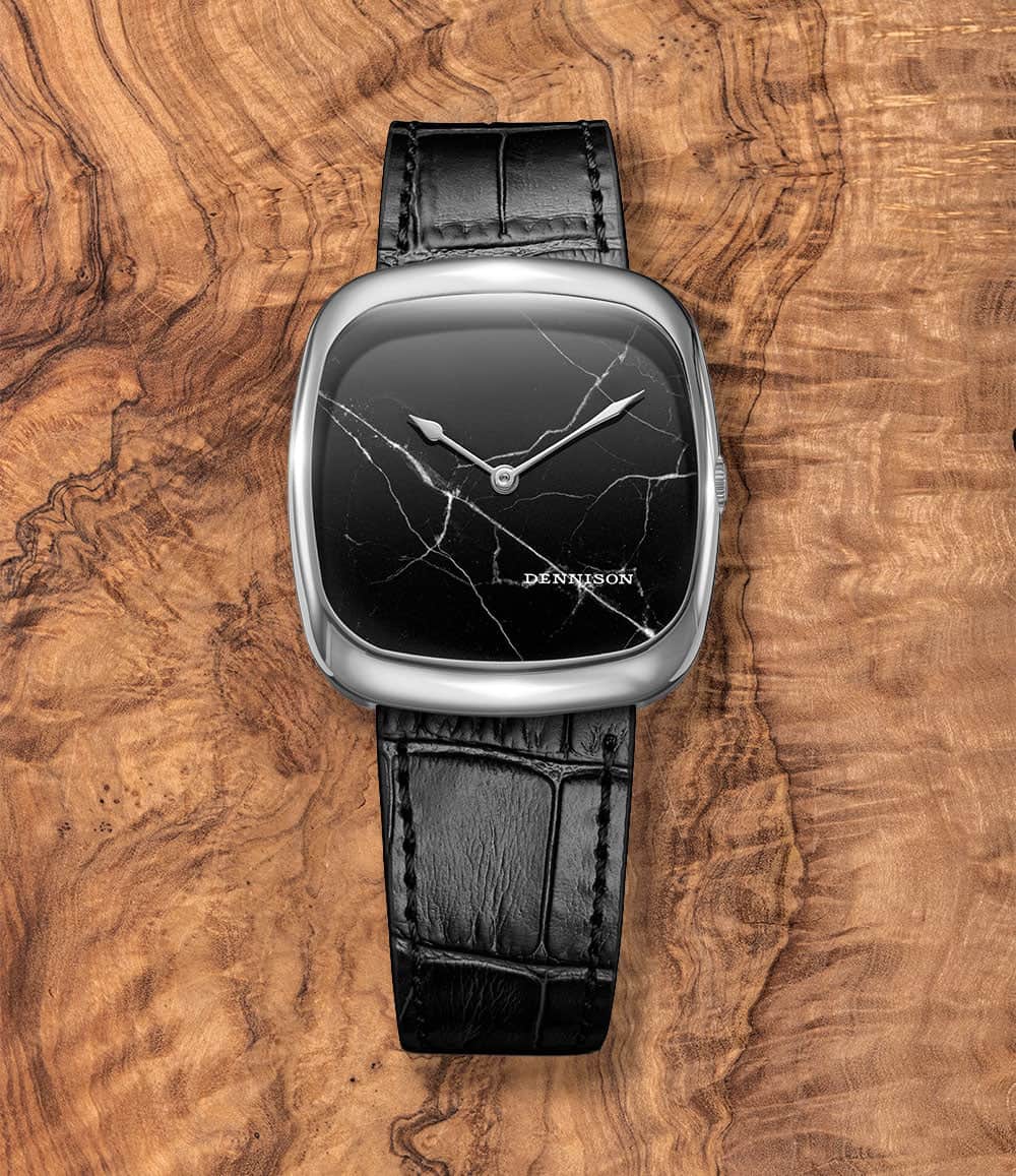 Dennison Watch Black Marble / Stainless Steel Dennison ALD Stone Dial Watch Collection