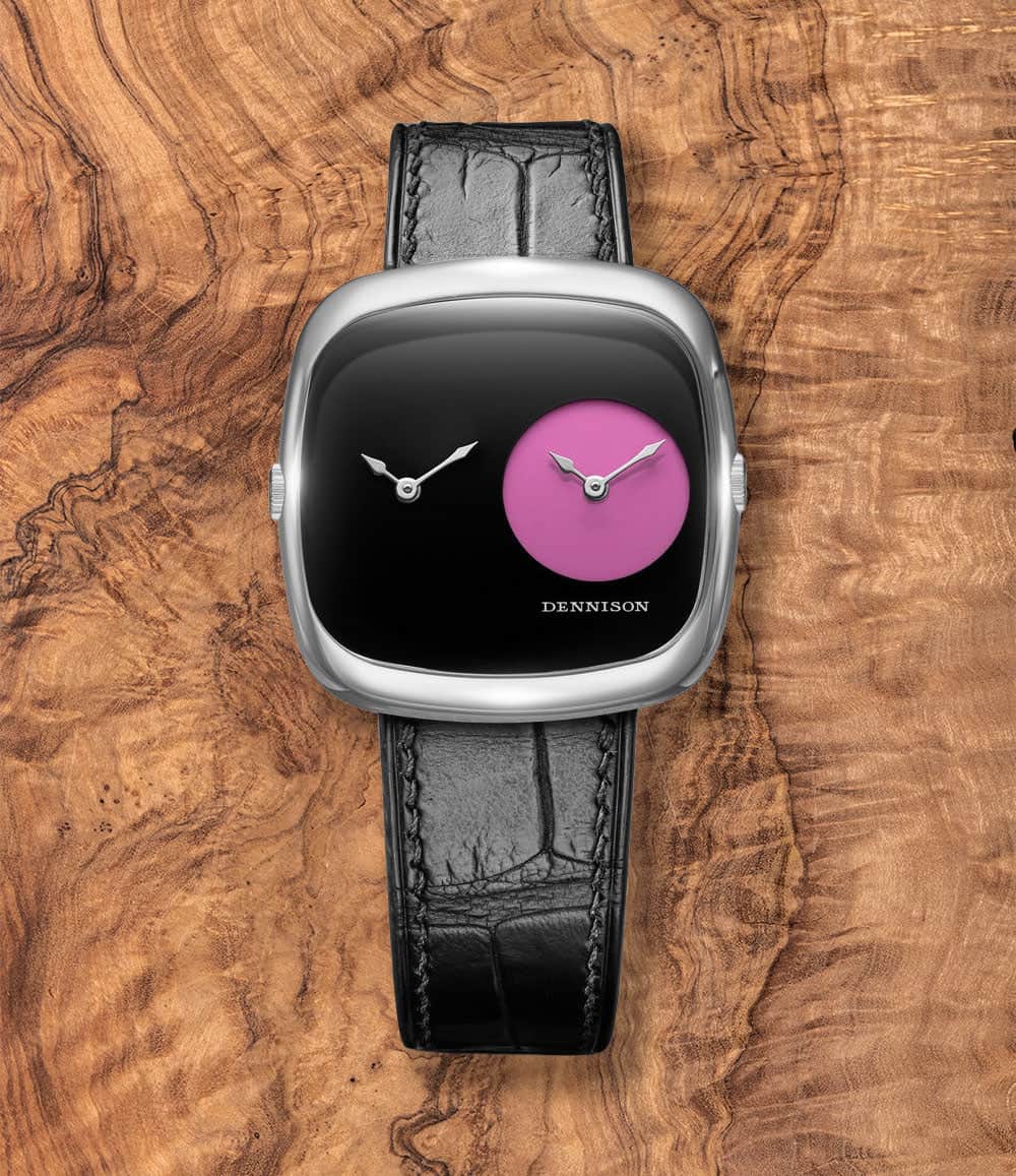 Dennison Watch Pink Lacquer Dennison ALD Dual Time Watches - Capsule Collection II