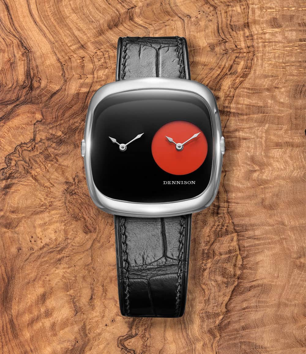 Dennison Watch Red Lacquer Dennison ALD Dual Time Watches - Capsule Collection II