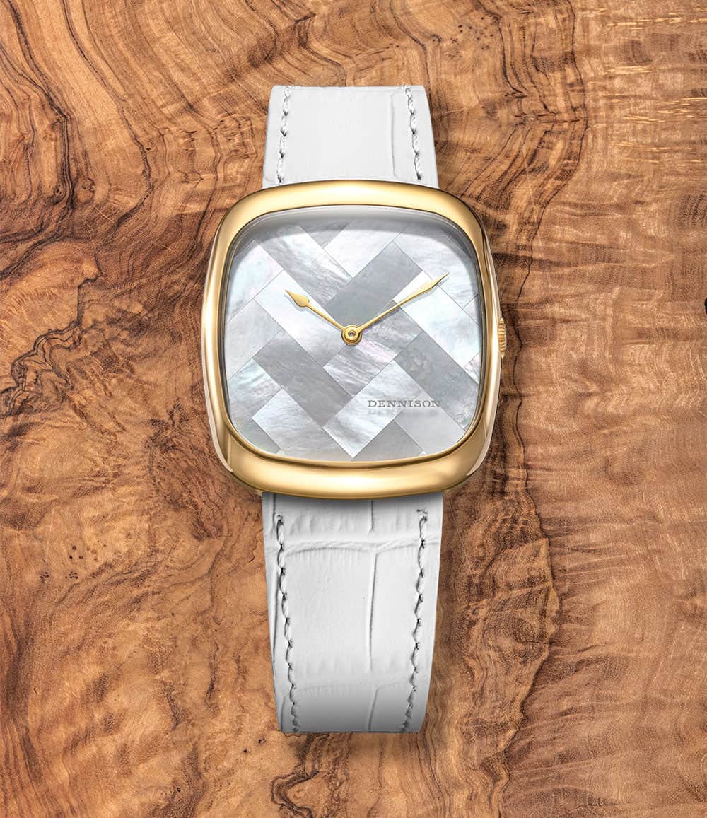 Dennison Watch White MOP / Gold PVD Dennison ALD Stone Dial Watch Collection