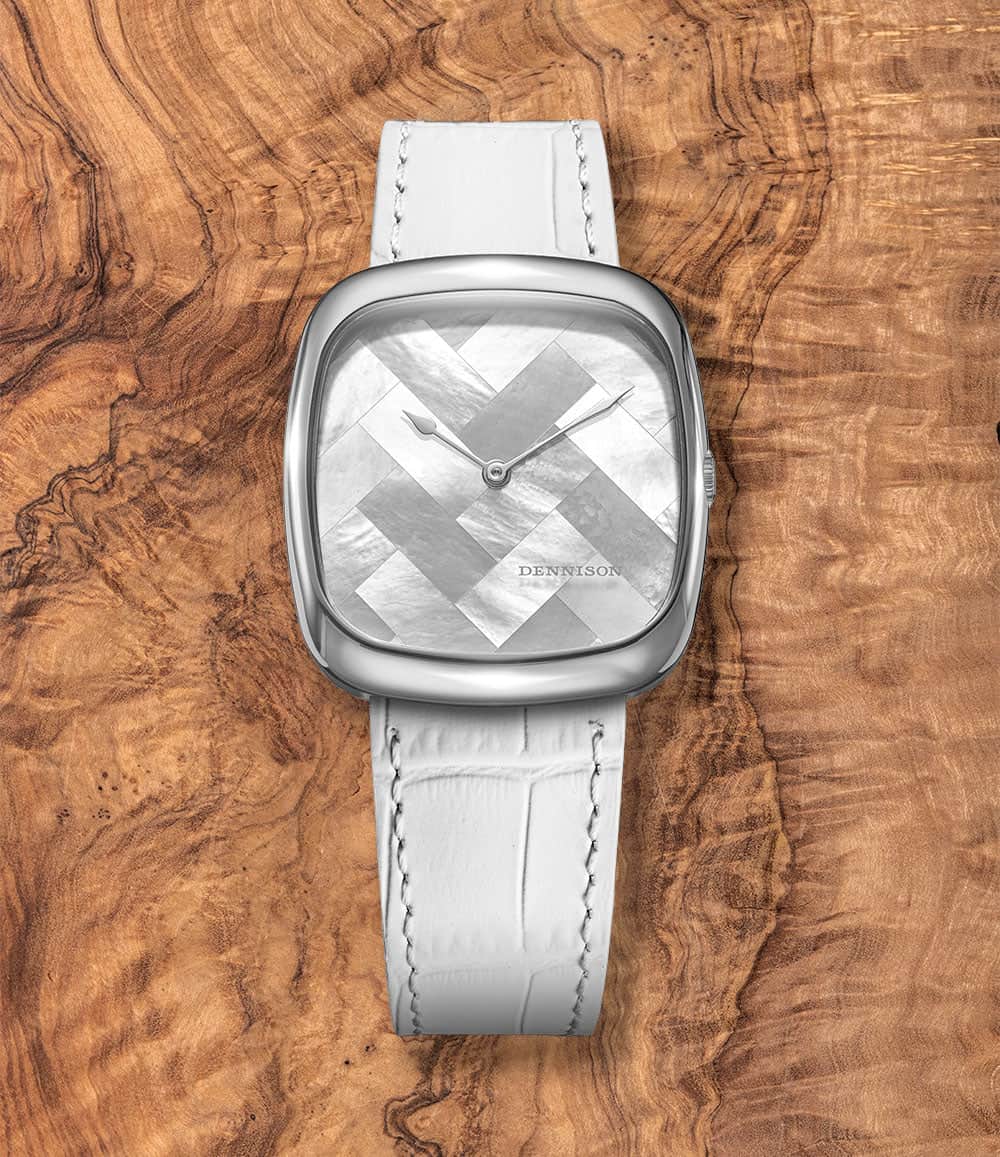 Dennison Watch White MOP / Stainless Steel Dennison ALD Stone Dial Watch Collection
