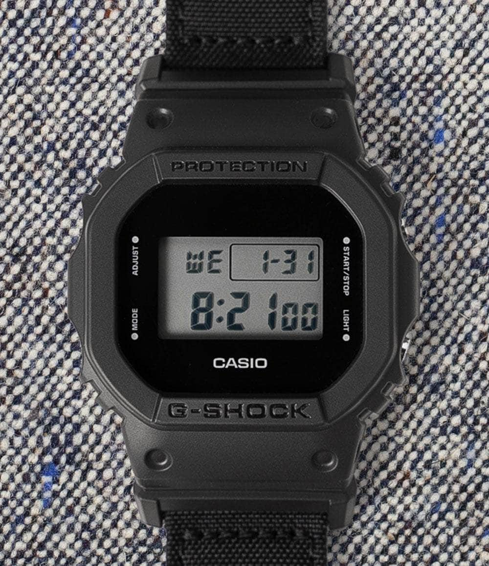 G-Shock Watch 5600 Series Utility Black Series with CORDURA® Eco Fabric