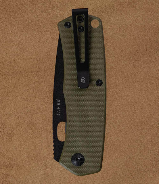 The James Brand EDC OD Green + Orange + Black Folsom