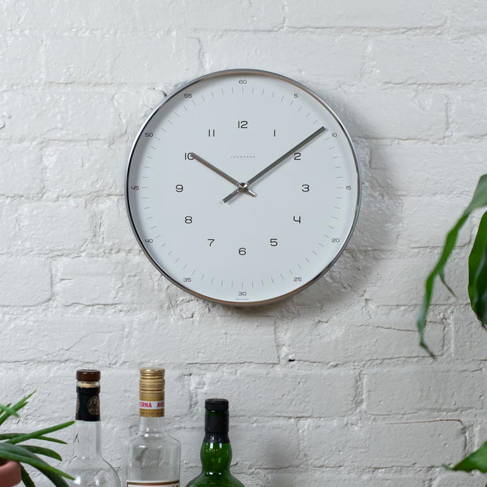 Klein More wall clock small Max Bill lines, Lines