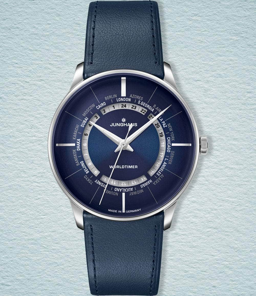 Junghans Watch Blue Meister Worldtimer