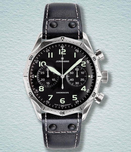 Junghans Meister Pilot Chronoscope – Windup Watch Shop