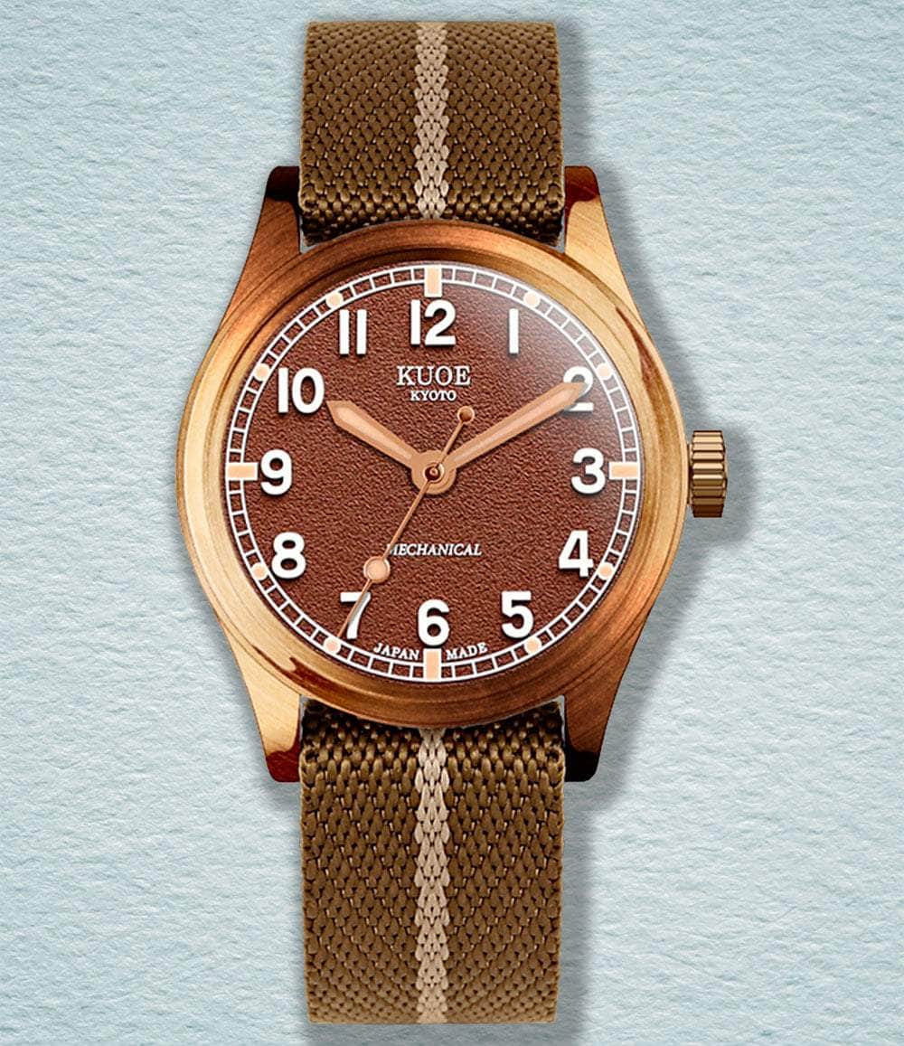 Kuoe Kyoto Watch Bronze / Brown OLD SMITH 90-002 38mm