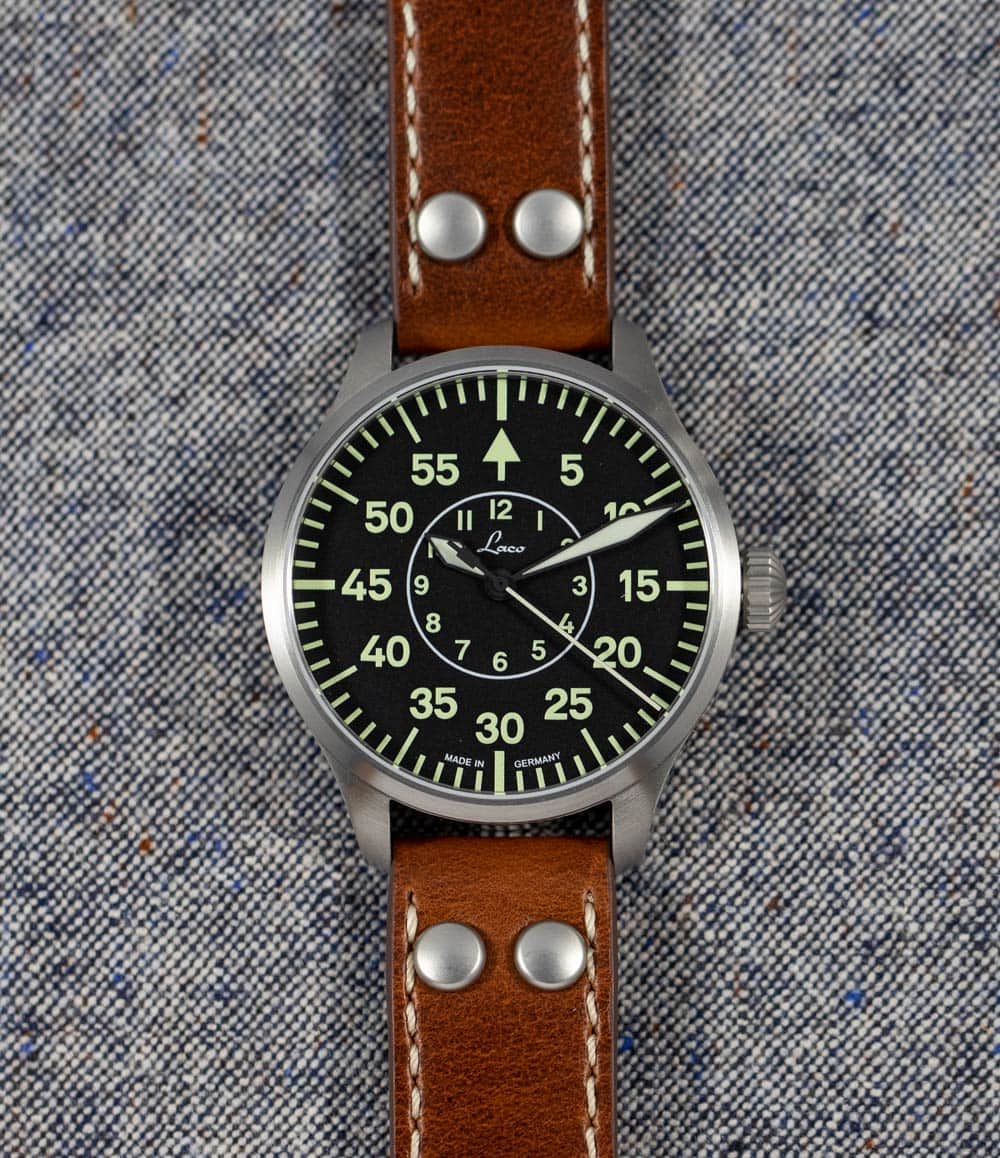 Laco Watch Aachen 39mm Automatic | Black Dial