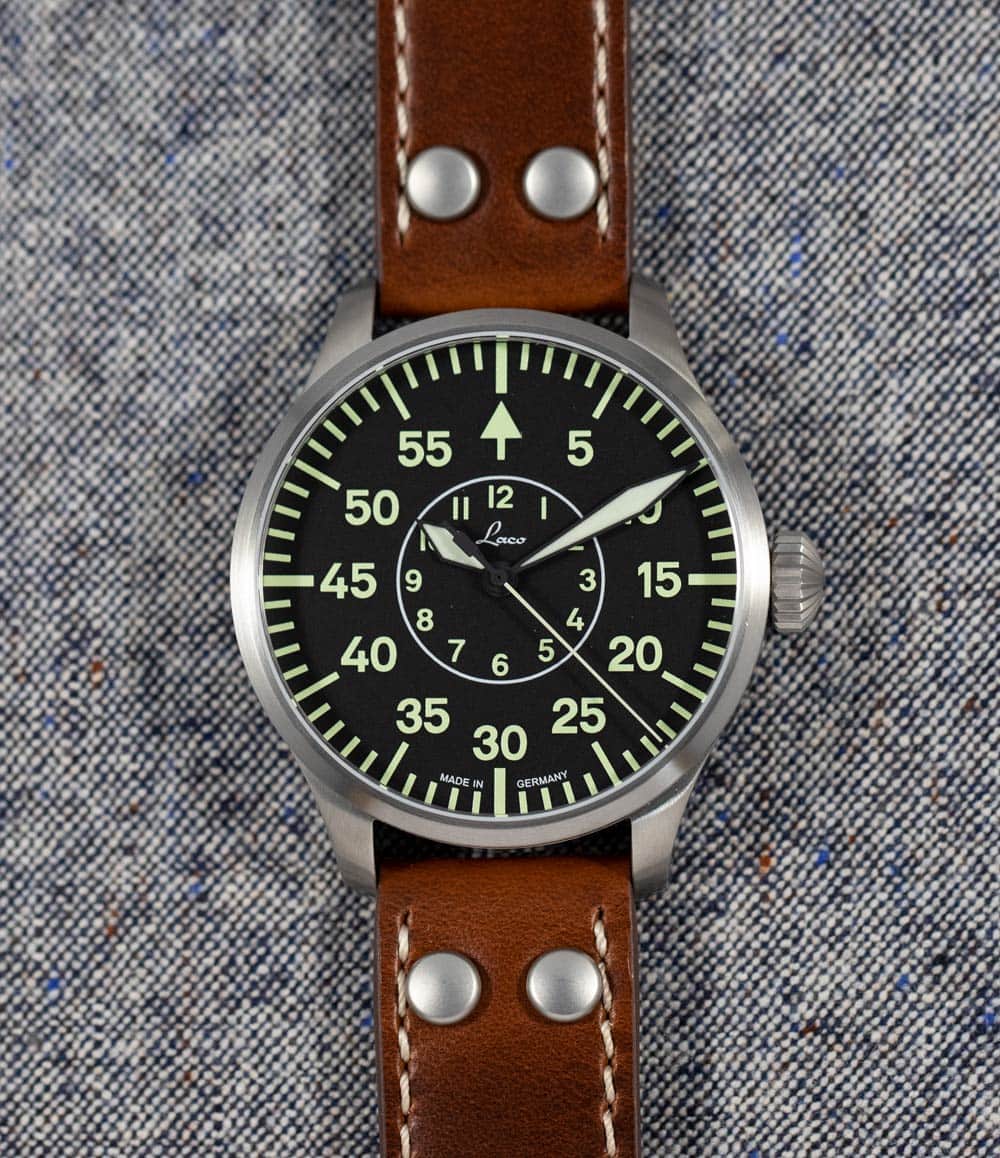 Laco Watch Aachen 42mm Automatic | Black Dial