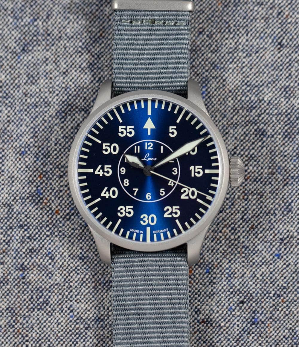Laco Watch Aachen Blaue Stunde 42mm Automatic | Blue Dial