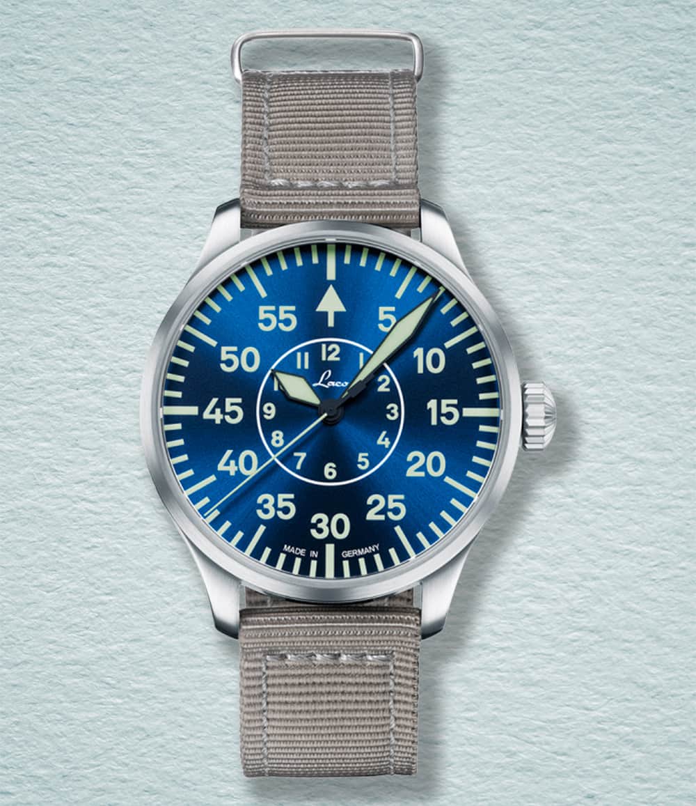 Laco Watch Aachen Blaue Stunde 42 | Blue Dial Watch