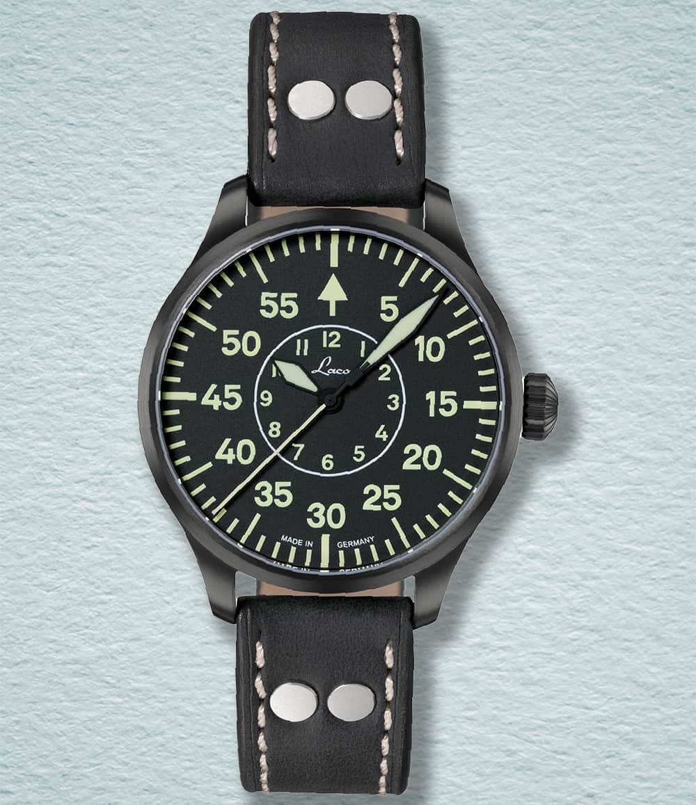 Laco Watch Bielefeld 39mm Black Dial