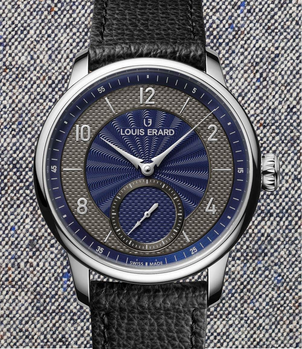 Windup Watch Shop Watch Anthracite Blue Excellence Petite Seconde Guilloché Anthracite