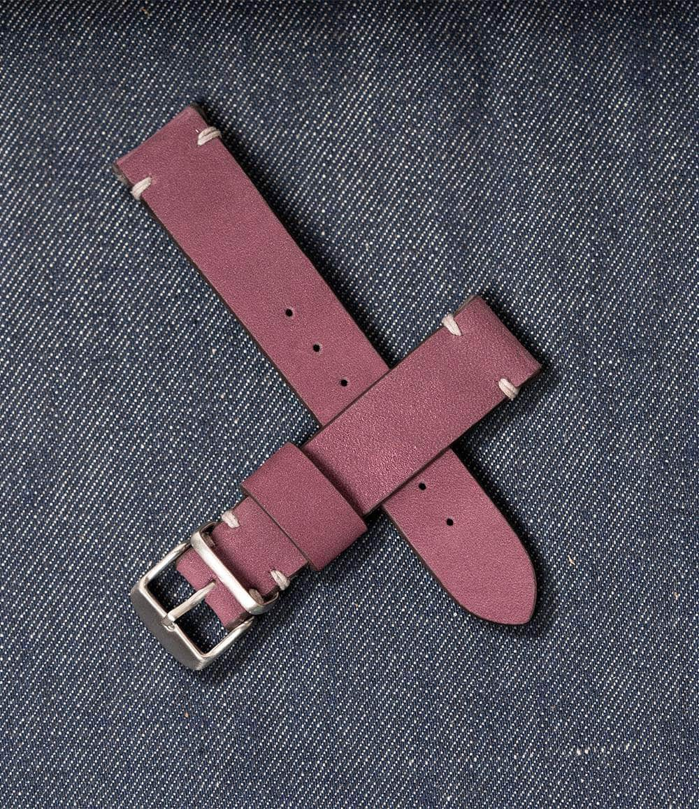 Worn & Wound Strap Aubergine / 18mm Model 2 Premium