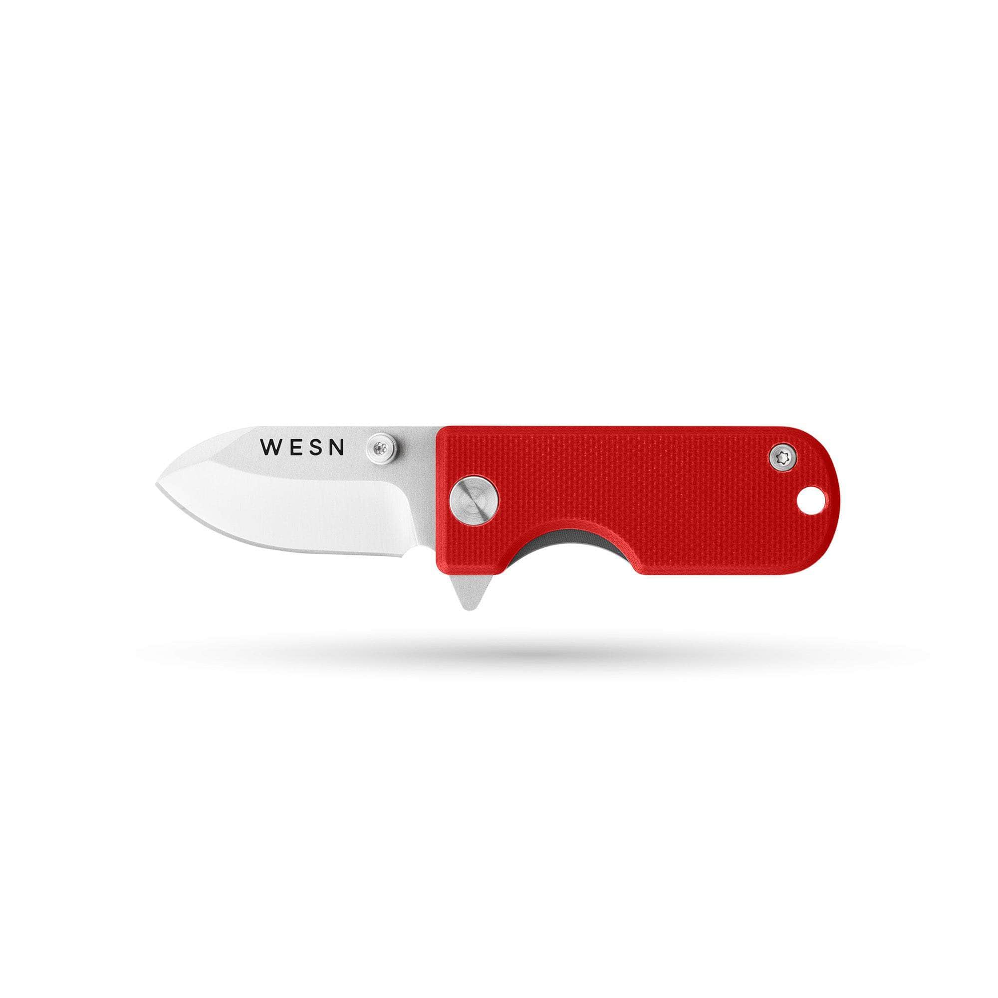 WESN EDC Maroon G10 x Titanium The WESN Microblade