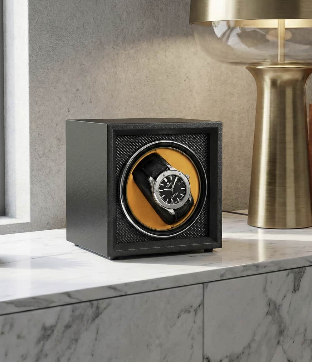 Mainspring London Accessory Noir Vault Guardian Single-Slot Watch Winder