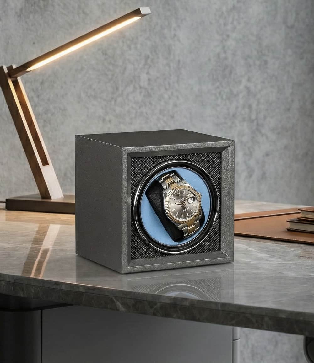 Mainspring London Accessory Graphite Guard Guardian Single-Slot Watch Winder