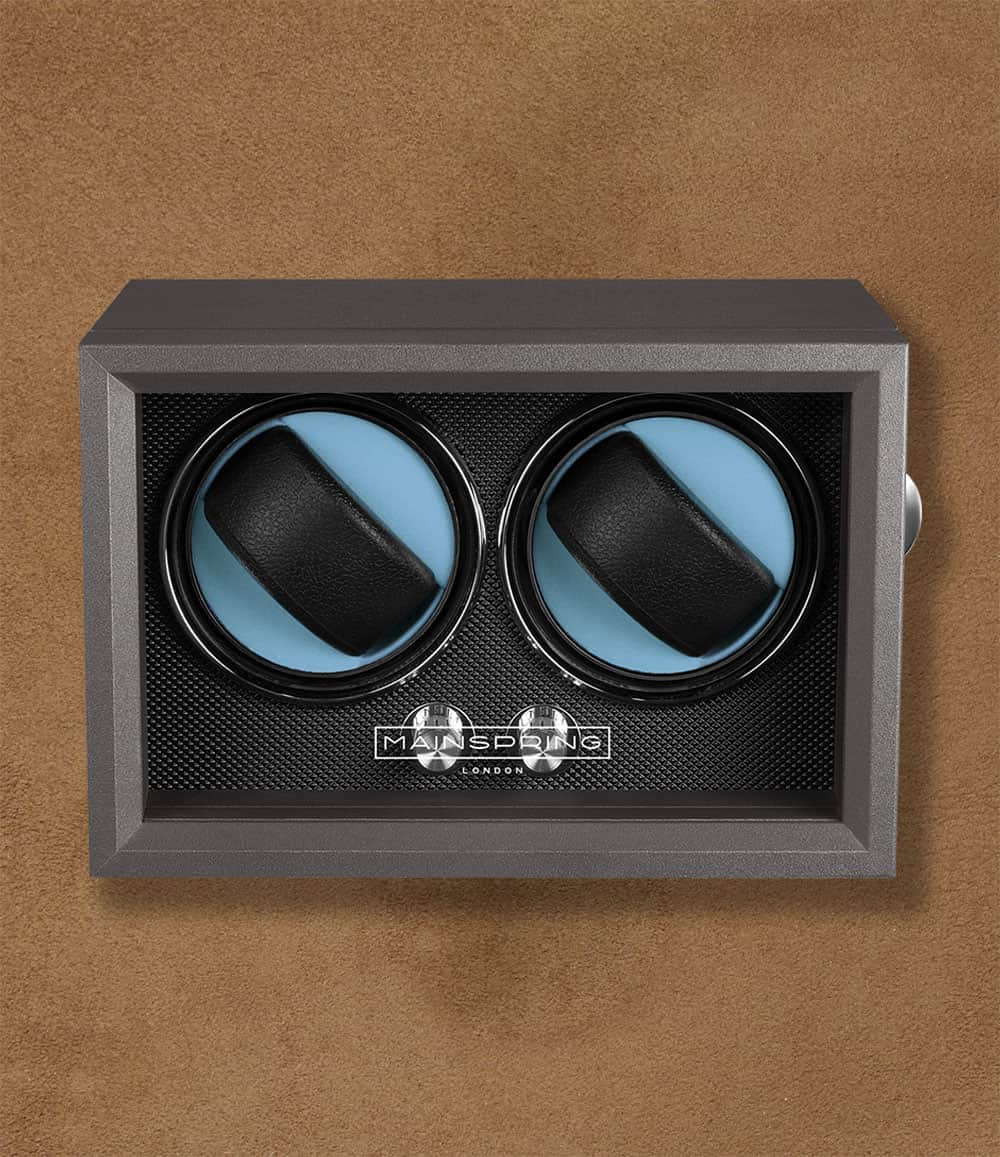 Mainspring London Accessory Graphite Guard Guardian Dual Slot Watch Winder