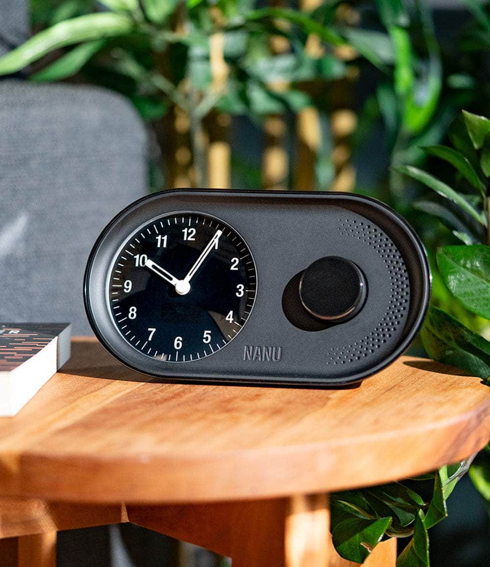 Nanu Design Inc. Clock Classic Black Arc Alarm Clock