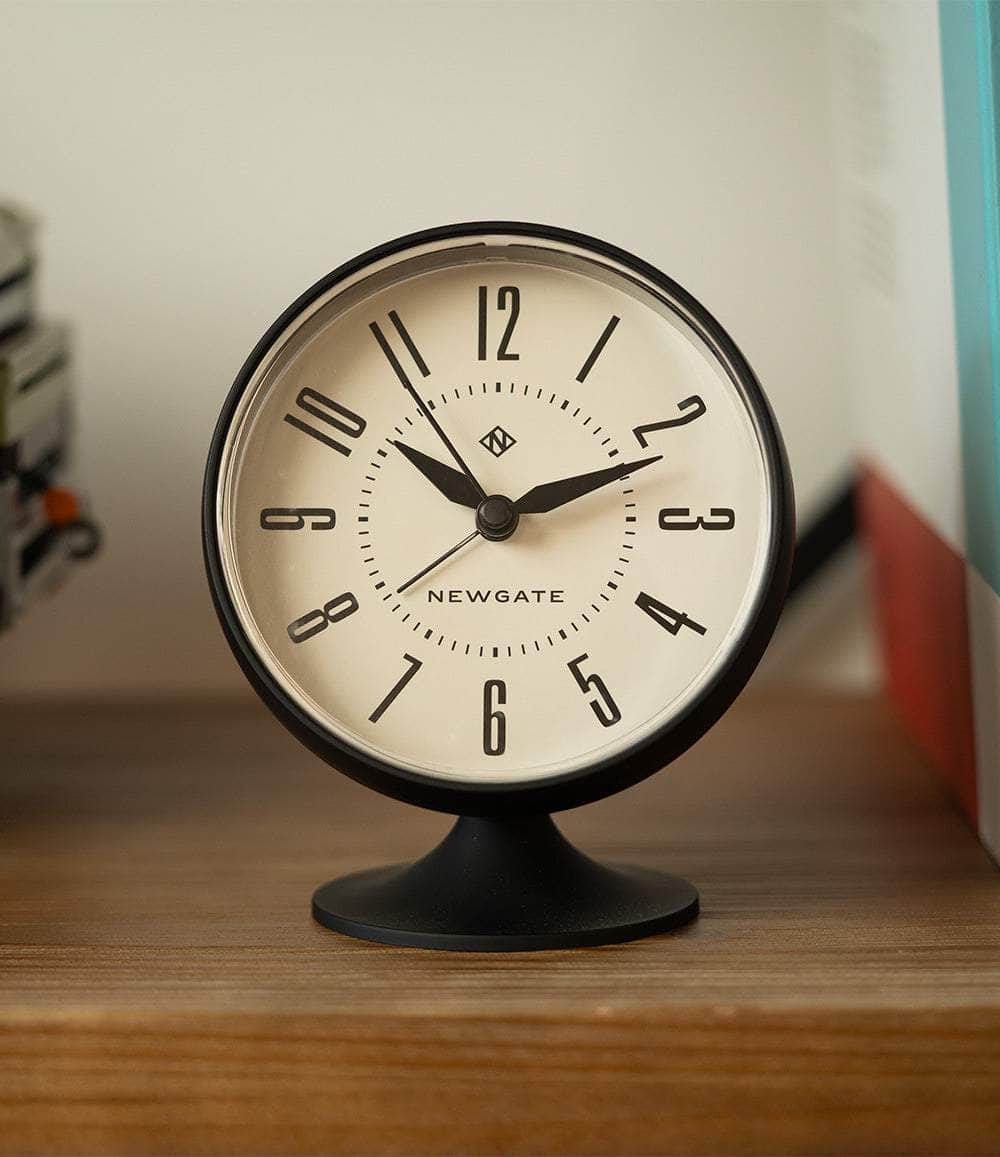 Newgate Clock Black Spheric Alarm Clock