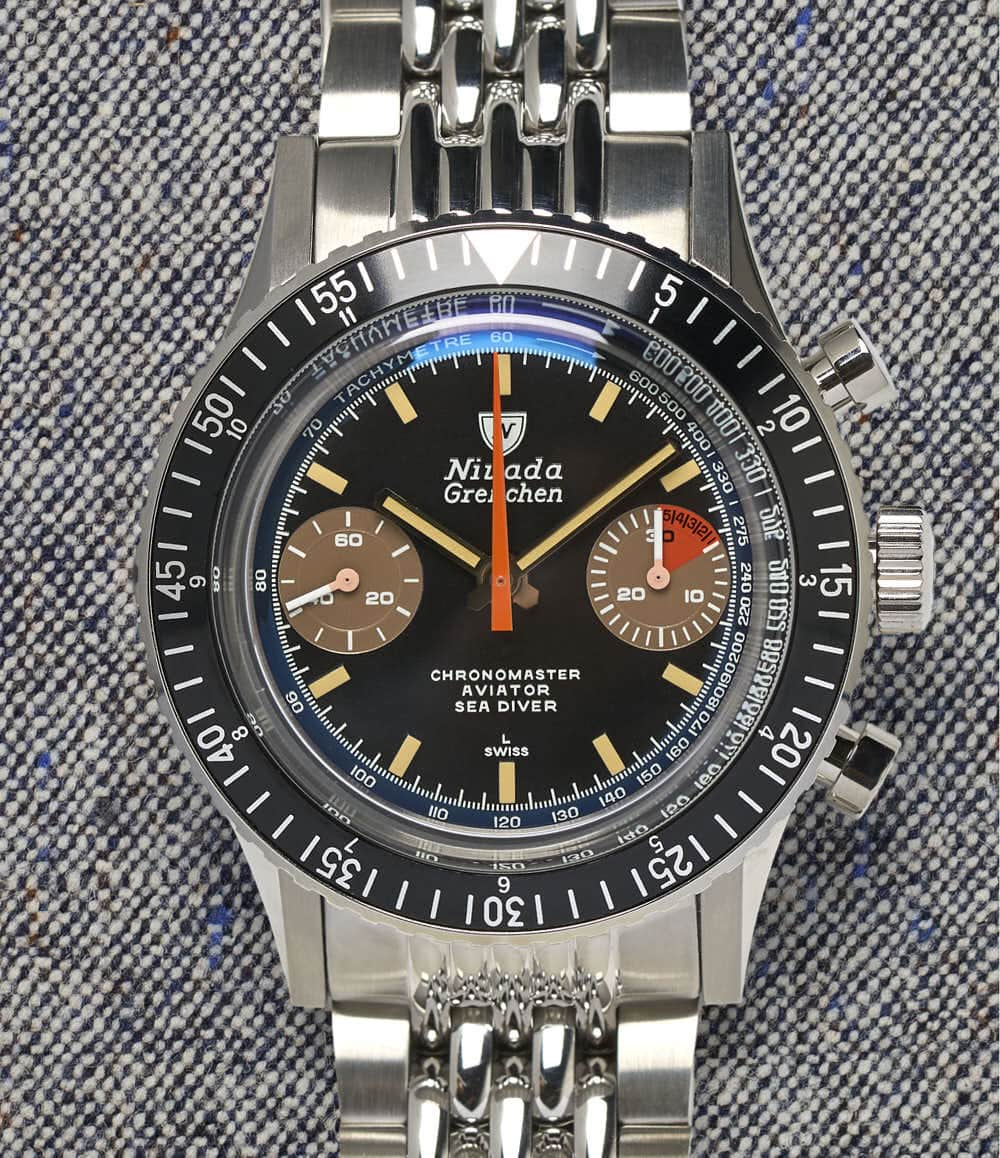 Nivada Grenchen Watch Orange Boy Automatic Nivada Grenchen Chronomaster