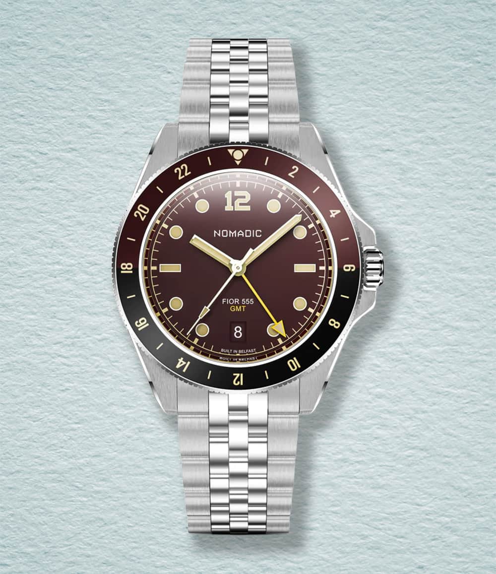 Nomadic Watch Crimson Dawn Fior 555 GMT Watch Collection
