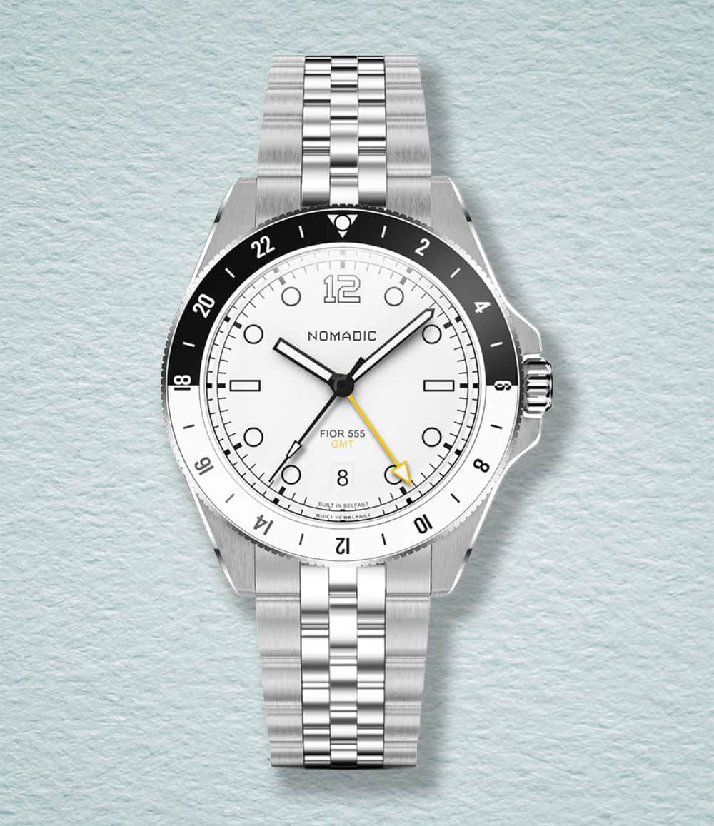 Nomadic Watch Navigator White Fior 555 GMT Watch Collection