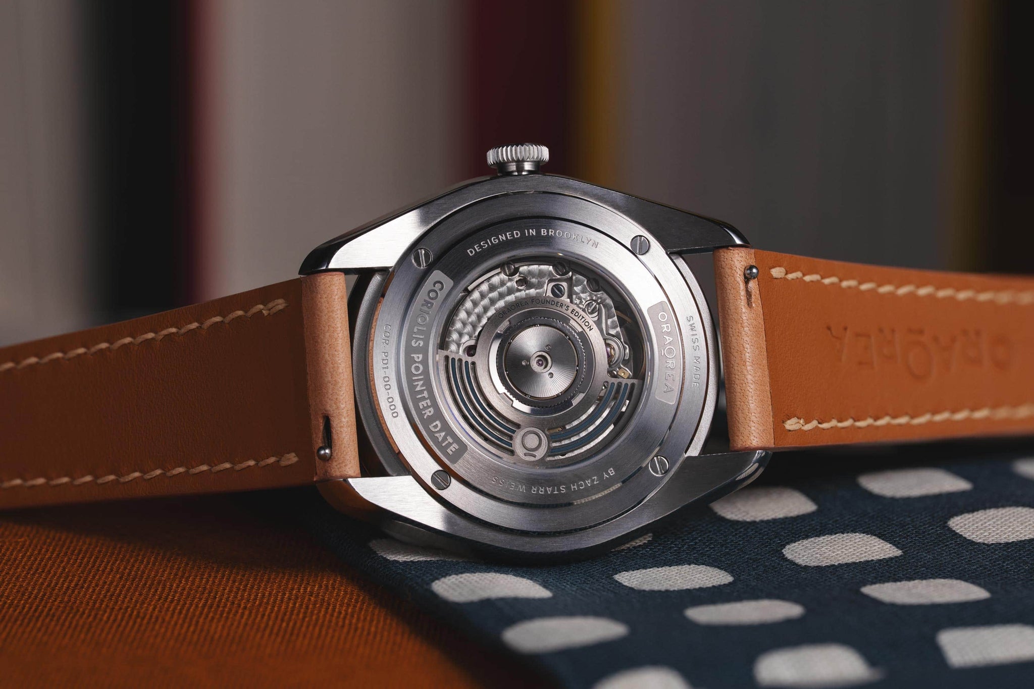 OraOrea Watch Coriolis Pointer Date - Rhodium Black