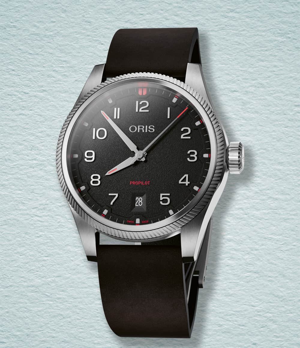 Oris Watch Black / Leather Propilot Date (2025)