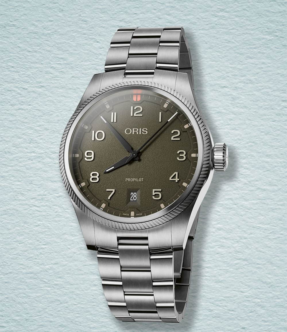 Oris Watch Green / Bracelet Propilot Date (2025)