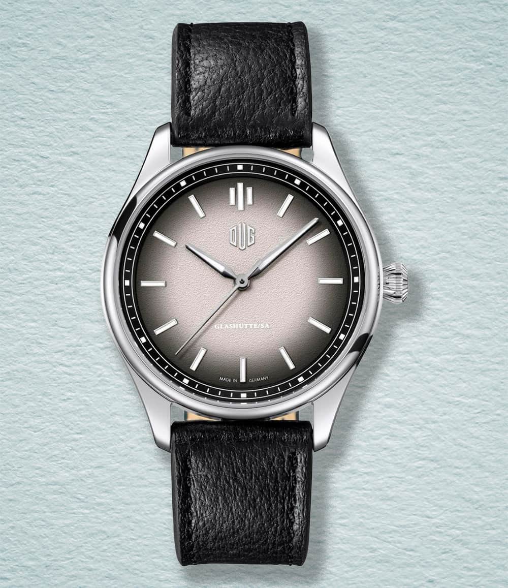 DUG Watch Type 1 / Black Leather DUG Special Edition Purist Granitgrau Watches