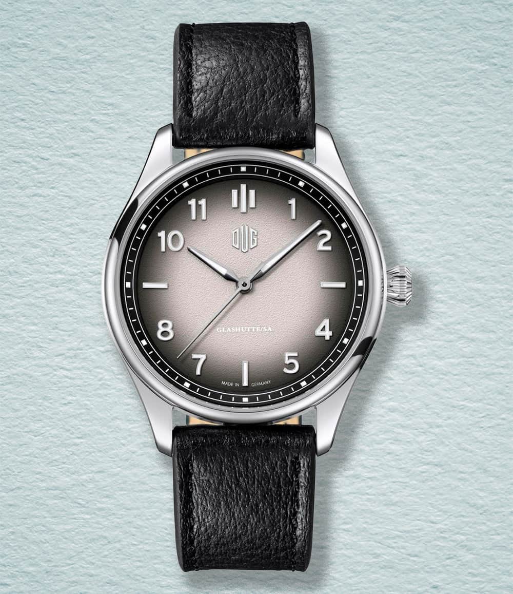 DUG Watch Type 2 / Black Leather DUG Special Edition Purist Granitgrau Watches