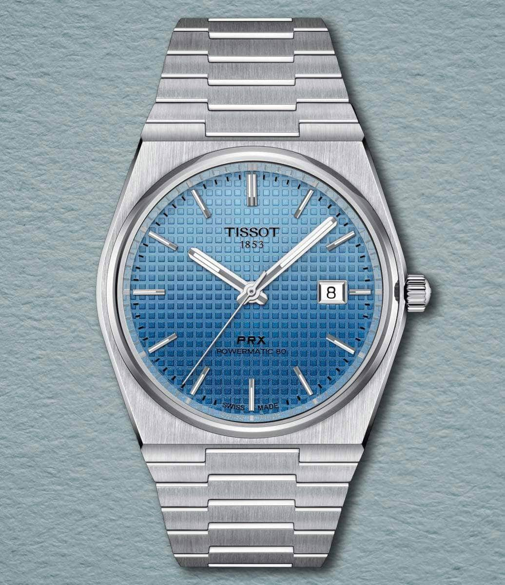 Tissot Watch Gradient Blue PRX POWERMATIC 80 40MM