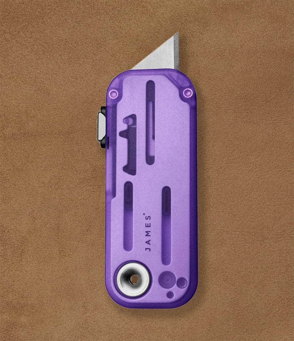 The James Brand EDC Clear Atomic Purple The Palmer Clear