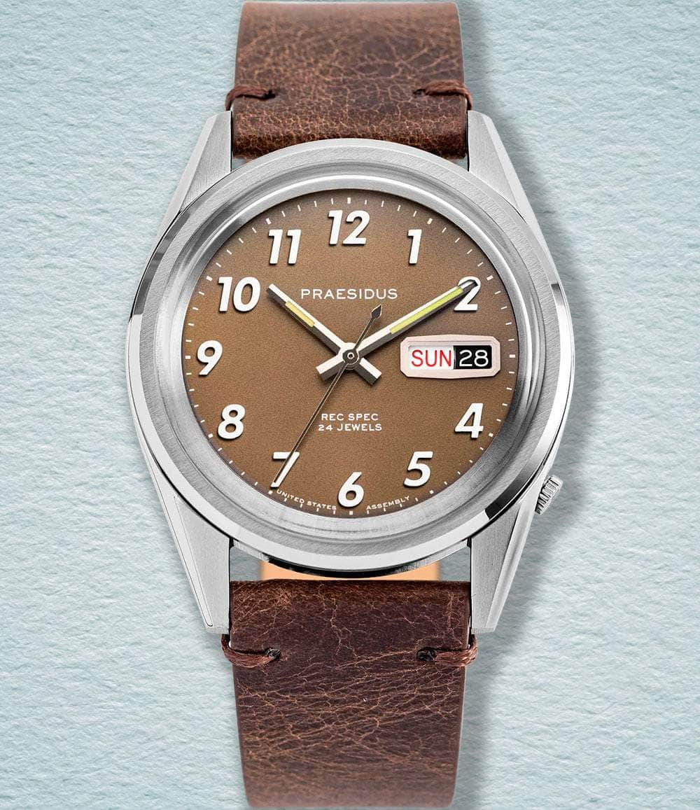 Praesidus Watch Khaki Brown Rec Spec