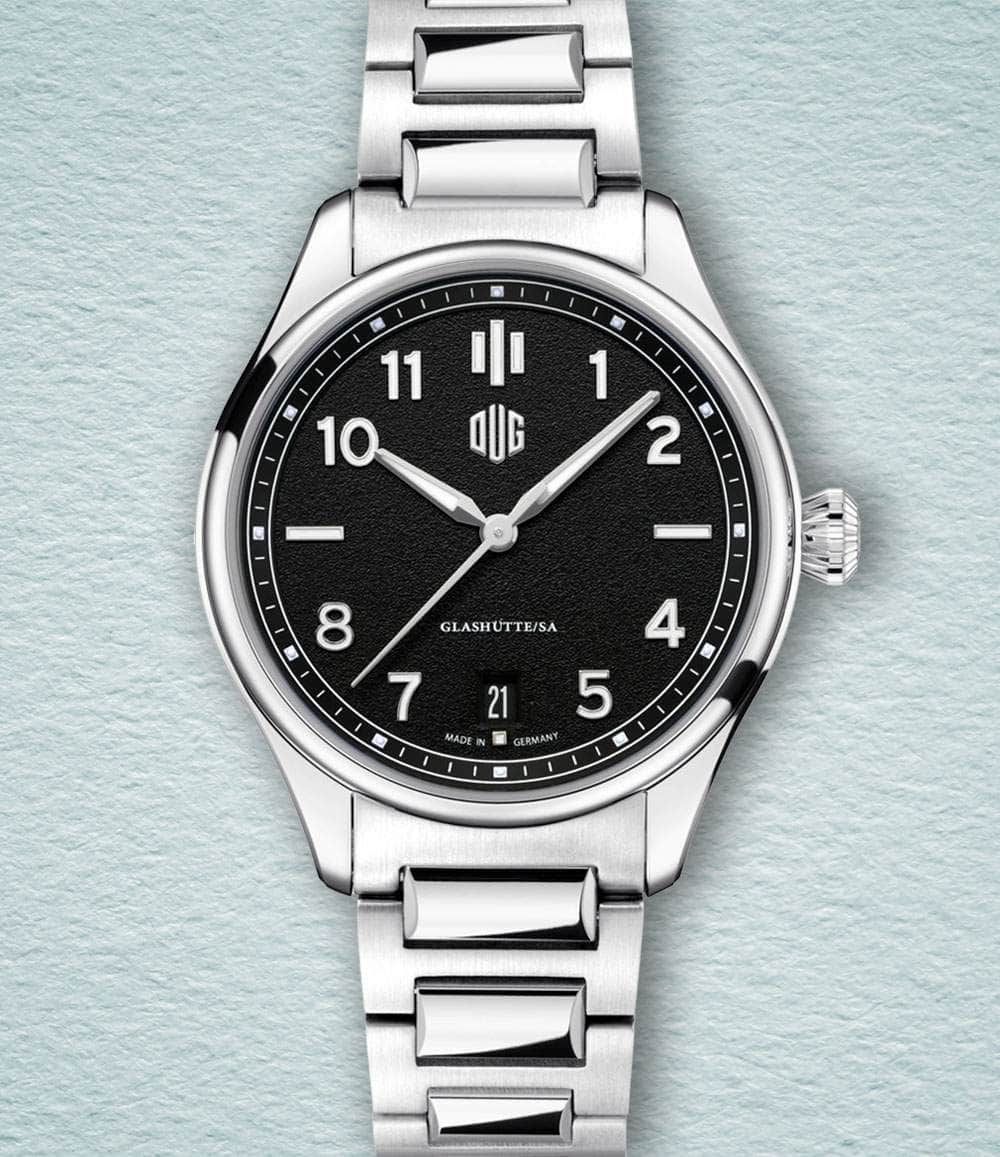 DUG Watch Black / Date / Black Purist Type 2 (37mm - Numerals) Preorder