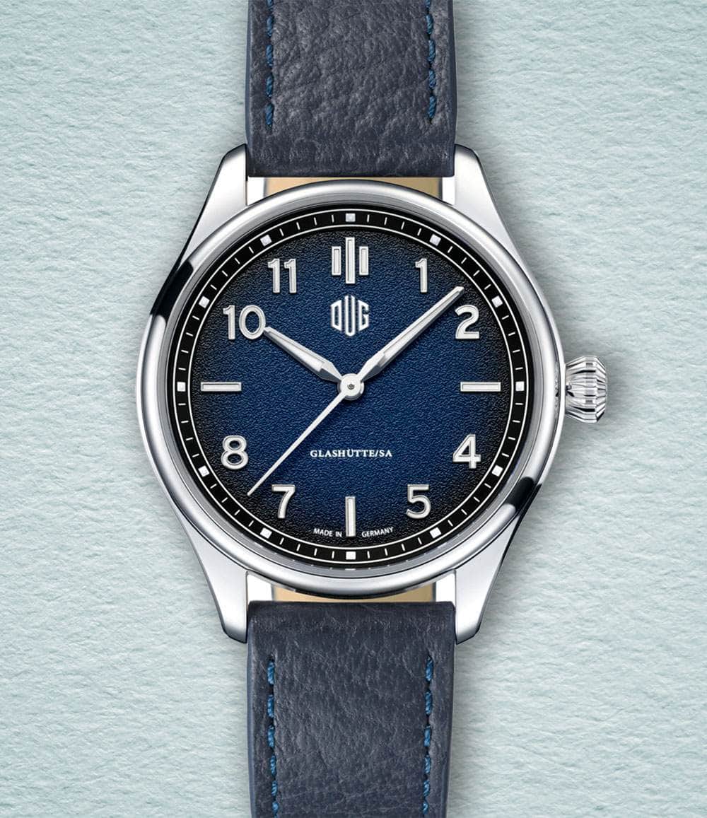DUG Watch Blue / No-Date / Blue Purist Type 2 (37mm - Numerals)
