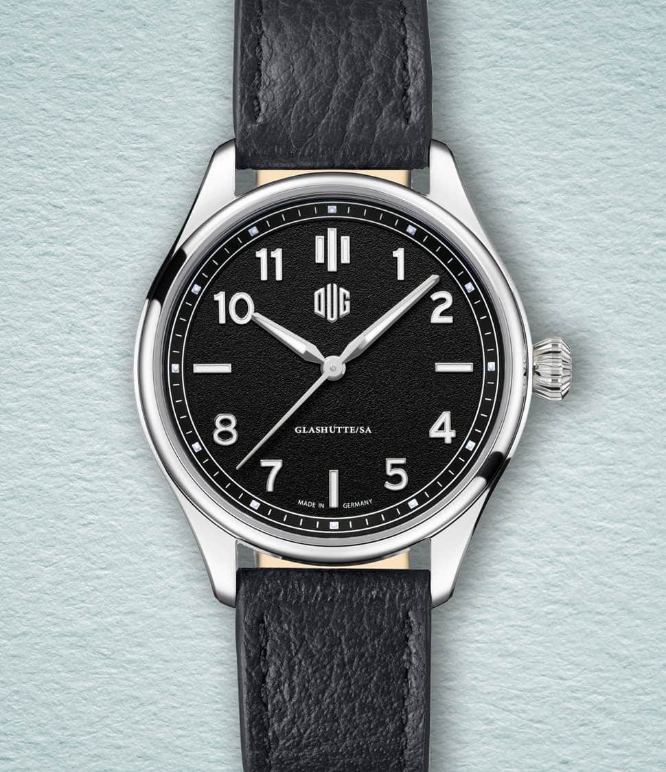 DUG Watch Black / No-Date / Black Purist Type 2 (37mm - Numerals)