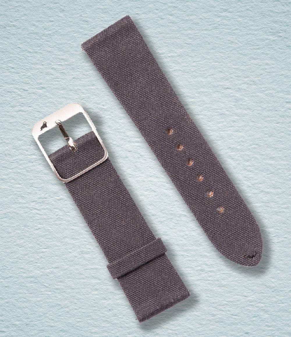 RSM Strap Stone Grey / 20mm Fine Canvas Strap