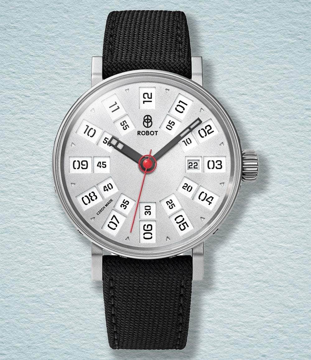 ROBOT Watch Silver GRAPHIC ANALOG