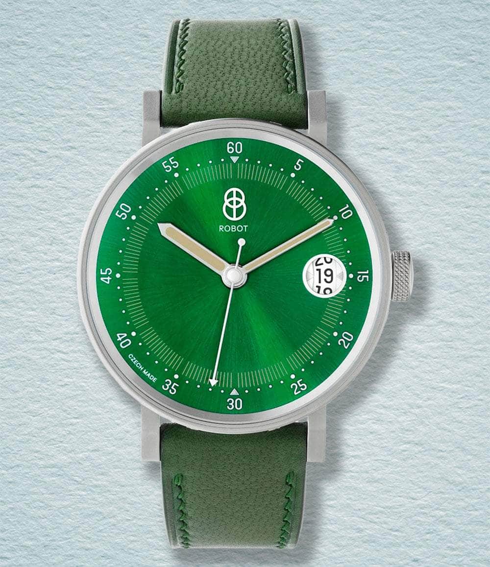 ROBOT Watch Chameleon Green Graphic Sutnar